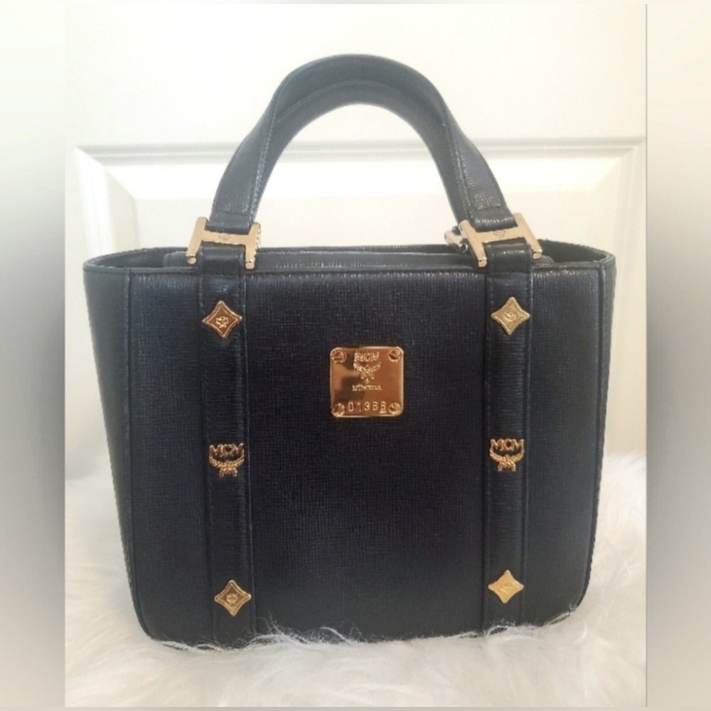 MCM mini black handbag